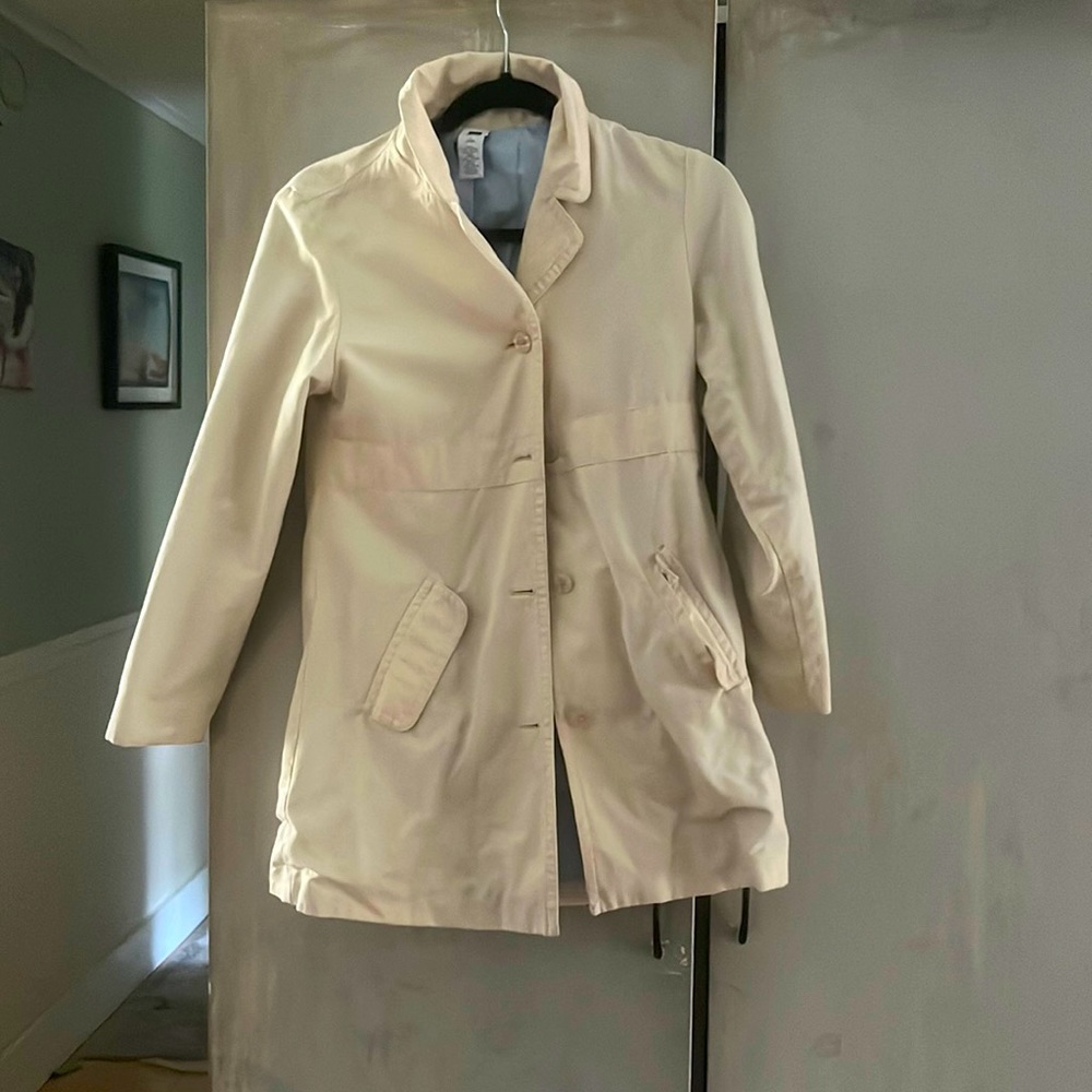 Cute white long coat